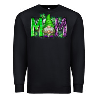 Black st patricks day mom gnome Premium Sweatshirt - CowhideDigitalArt