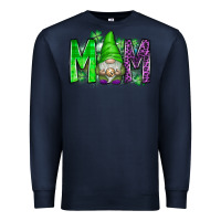 Navy st patricks day mom gnome Premium Sweatshirt - CowhideDigitalArt