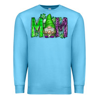 Ocean Blue st patricks day mom gnome Premium Sweatshirt - CowhideDigitalArt