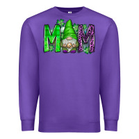 Purple st patricks day mom gnome Premium Sweatshirt - CowhideDigitalArt