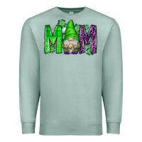 Seafoam st patricks day mom gnome Premium Sweatshirt - CowhideDigitalArt