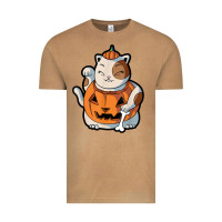 Vintage Camel cute kawaii maneki neko cat halloween pumpkin costume boys Vintage Tee - trangStudio