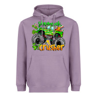 Lavender Shamrock Crusher Heavyweight Hoodie - CowhideDigitalArt