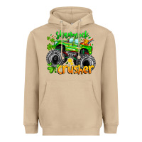 Mushroom Shamrock Crusher Heavyweight Hoodie - CowhideDigitalArt