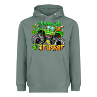 Sage Shamrock Crusher Heavyweight Hoodie - CowhideDigitalArt