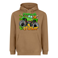 Toasted Coconut Shamrock Crusher Heavyweight Hoodie - CowhideDigitalArt
