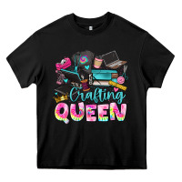 Black crafting queen Heavy Core Tee - JahusDesignShop