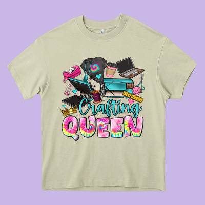 Crafting Queen Heavy Core Tee Designed By Jahusdesignshop