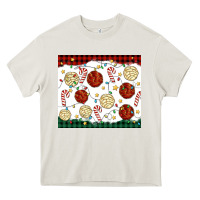 Cream christmas conchas Heavy Core Tee - MaliasSmallBusiness