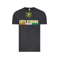 Vintage Black Cote d_Ivoire National Flag Ivory Coast Coat Of Arms Gift Vintage Tee - trangStudio