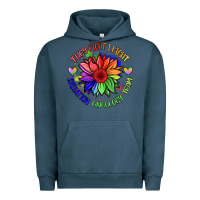 Pigment Midnight Navy oncology team sunflower malia Urban Hoodie - BarkalooDesign