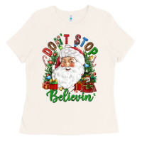 Bone Don't stop believin' Ladies Tee - NancyCooperArtShop