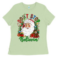Matcha Don't stop believin' Ladies Tee - NancyCooperArtShop
