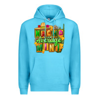 Ocean Blue nacho average mini Premium Hoodie - FaDigitalArtStudio