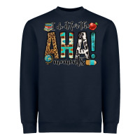 Navy i do it for the aha moments teacher Heavyweight Sweatshirt - OliviaCreatesArt