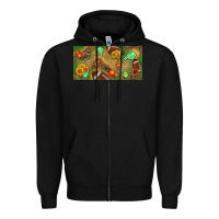 Black western sunflower and american football license  plate Zipper Hoodie - BundleAndBundleShop