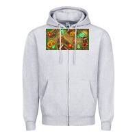 Heather Grey western sunflower and american football license  plate Zipper Hoodie - BundleAndBundleShop
