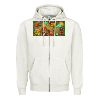 Oatmeal Heather western sunflower and american football license  plate Zipper Hoodie - BundleAndBundleShop