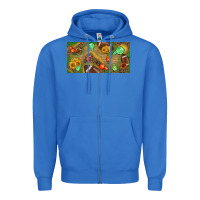 True Royal western sunflower and american football license  plate Zipper Hoodie - BundleAndBundleShop