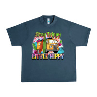 Midnight Navy stay trippy little hippy Urban Heavy Tee - NancyCooperArtShop
