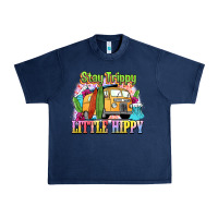 Navy stay trippy little hippy Urban Heavy Tee - NancyCooperArtShop