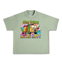 Oil Green stay trippy little hippy Urban Heavy Tee - NancyCooperArtShop