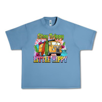 Pebble Blue stay trippy little hippy Urban Heavy Tee - NancyCooperArtShop