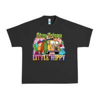 Pigment Black stay trippy little hippy Urban Heavy Tee - NancyCooperArtShop