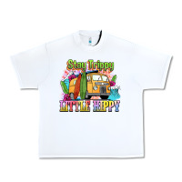 White stay trippy little hippy Urban Heavy Tee - NancyCooperArtShop