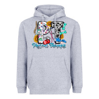 Heather Grey pt therapy Heavyweight Hoodie - CowhideDigitalArt