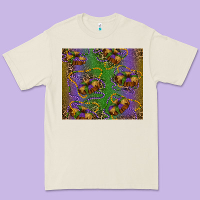 Mardi Gras King Cake Leopard Premium Tee Designed By Ranaportraitstore