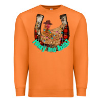 Carrot horseshoe chicken Premium Sweatshirt - CowhideDigitalArt