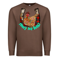 Chestnut horseshoe chicken Premium Sweatshirt - CowhideDigitalArt