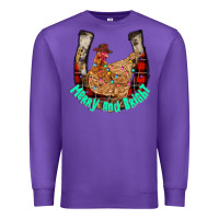 Purple horseshoe chicken Premium Sweatshirt - CowhideDigitalArt