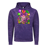 Cloud Purple Mardi Gras pig Vintage Hoodie - NancyCooperArtShop