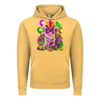 Vintage Mustard Mardi Gras pig Vintage Hoodie - NancyCooperArtShop