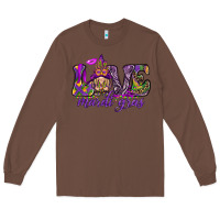 Chestnut Love Mardi Gras with gnome Long Sleeve Tee - HowdyJamesFarm