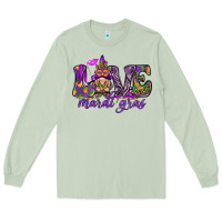 Matcha Love Mardi Gras with gnome Long Sleeve Tee - HowdyJamesFarm