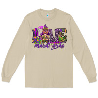 Mushroom Love Mardi Gras with gnome Long Sleeve Tee - HowdyJamesFarm