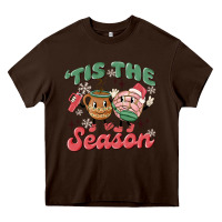 Chocolate Brown mexican christmas tis the season Heavy Core Tee - MaliasSmallBusiness
