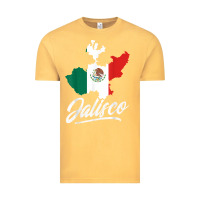Vintage Mustard Mexico Jalisco Mexican Flag Gift Vintage Tee - trangStudio