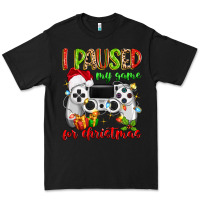 Black i paused my game for christmas Premium Tee - MaliasSmallBusiness