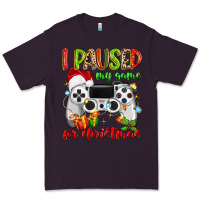 Plum i paused my game for christmas Premium Tee - MaliasSmallBusiness