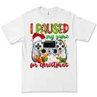 White i paused my game for christmas Premium Tee - MaliasSmallBusiness