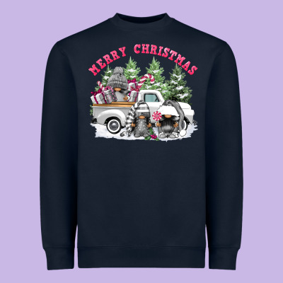 Merry Christmas Gnomies Heavyweight Sweatshirt Designed By Fadigitalartstudio