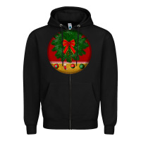 Black christmas Zipper Hoodie - BundleAndBundleShop