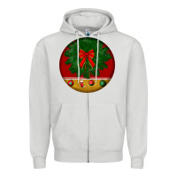 Dove Grey christmas Zipper Hoodie - BundleAndBundleShop