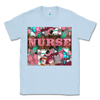 Dusty Blue Nurse Classic Tee - LillyAllenDesigns