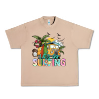 Burro Let's go surfing Urban Heavy Tee - NancyCooperArtShop