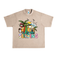 French Oak Let's go surfing Urban Heavy Tee - NancyCooperArtShop